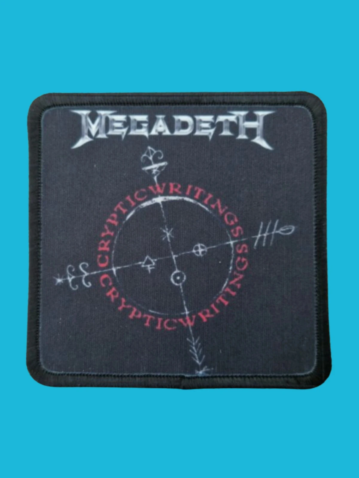 Patch Megadeth - Cryptic Writings - Imprimé - Carré de 7,5 x 7,5 centimètres